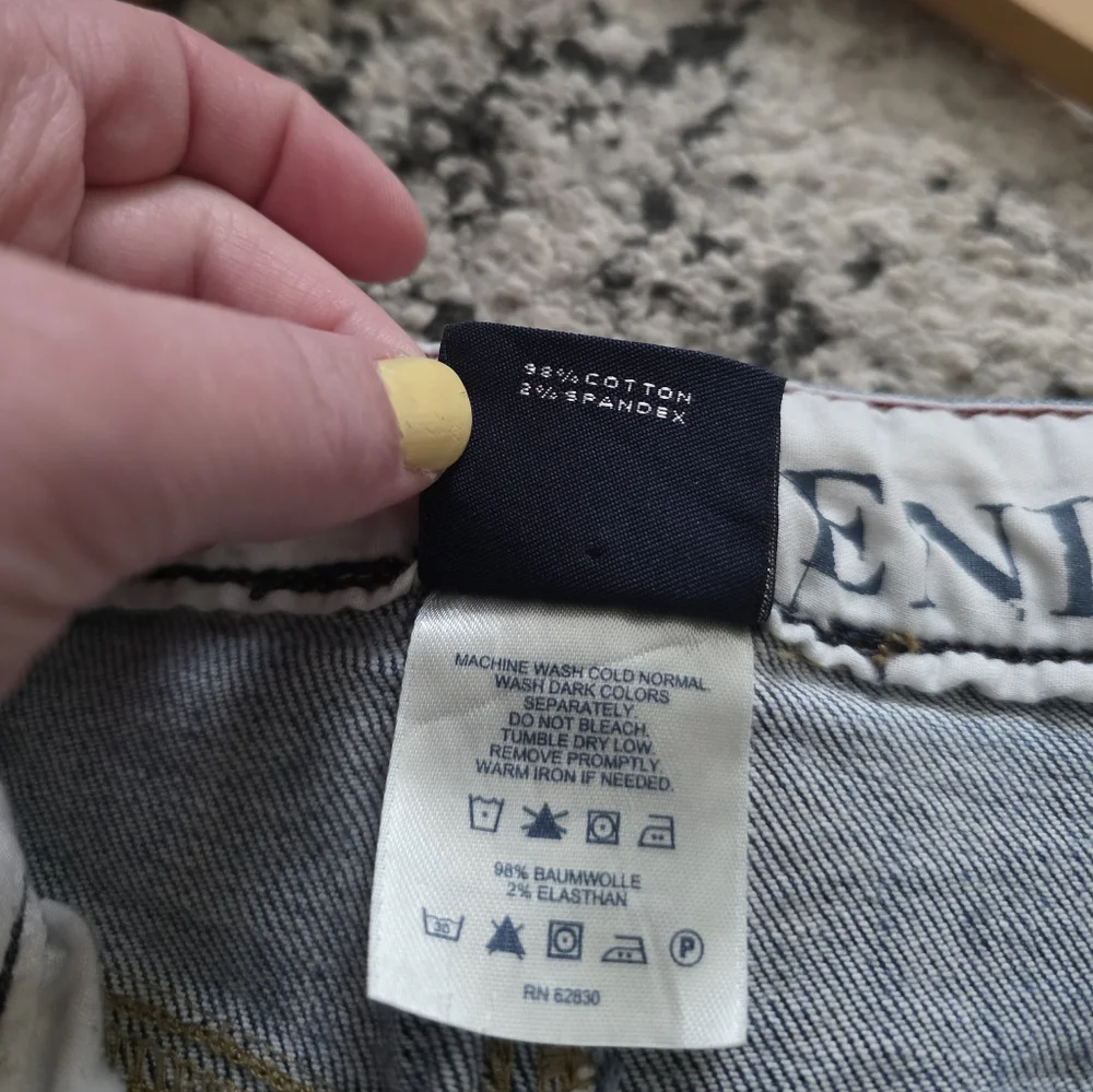 Vintage Lands End Original Fit Boot Leg Jeans Blue Womens Size 10 Cotton Western - Picture 3 of 8